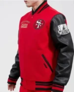 San Francisco 49ers Retro Classic Rib Varsity Jacket