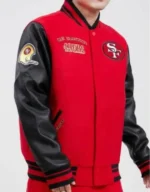 San Francisco 49ers Retro Classic Rib Wool Varsity Jackets