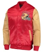 San Francisco 49ers Satin Red And Gold Varsity Jackets