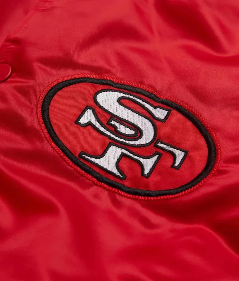 San Francisco 49ers Satin Varsity Jacket