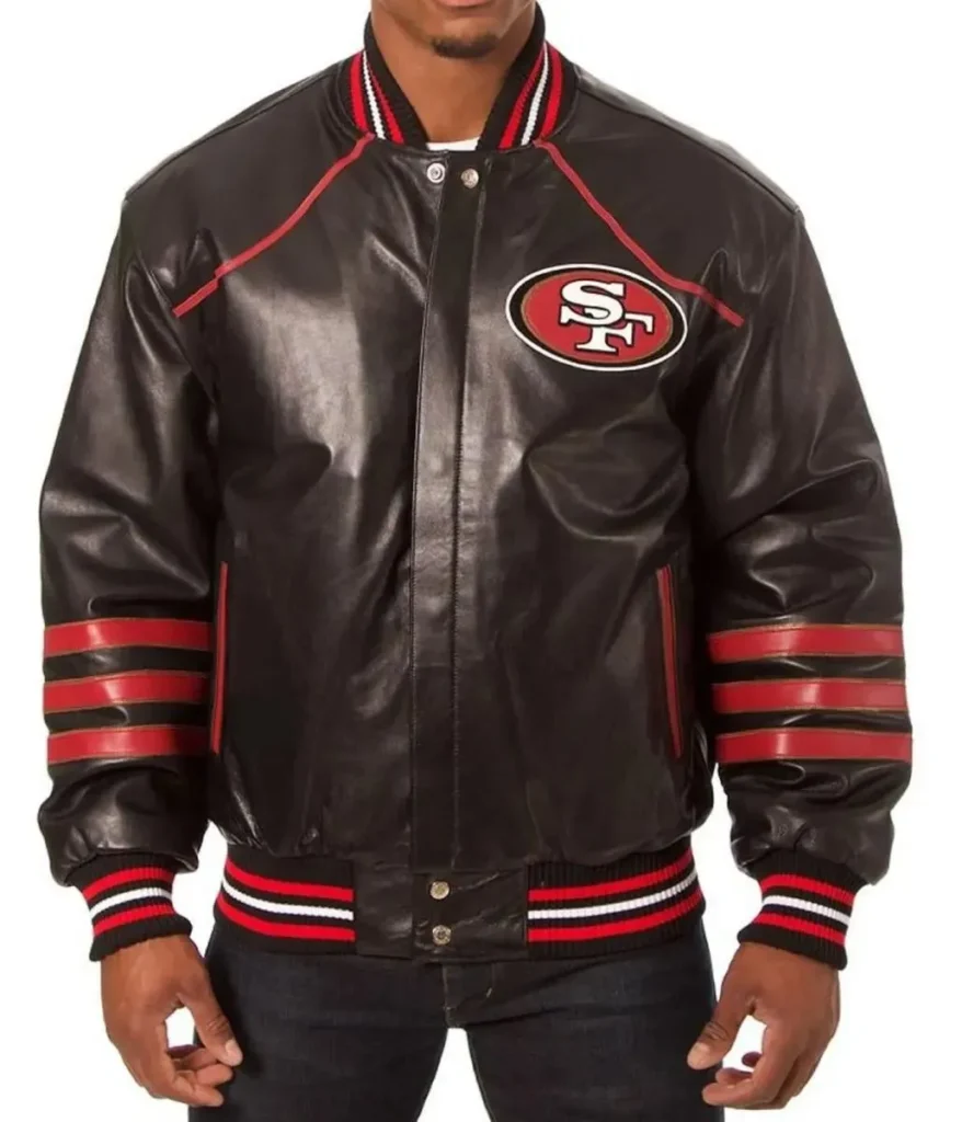 San Francisco 49ers Sf Leather Jacket