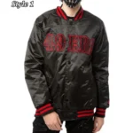 San Francisco 49ers Starter Satin Black Jacket1