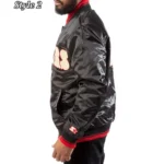 San Francisco 49ers Starter Satin Black Jacket10