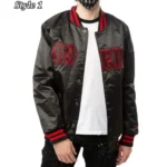 San Francisco 49ers Starter Satin Black Jacket2