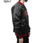 San Francisco 49ers Starter Satin Black Jacket5