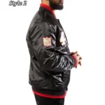 San Francisco 49ers Starter Satin Black Jacket9