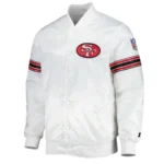 San Francisco 49ers The Power Forward White Varsity Jackets