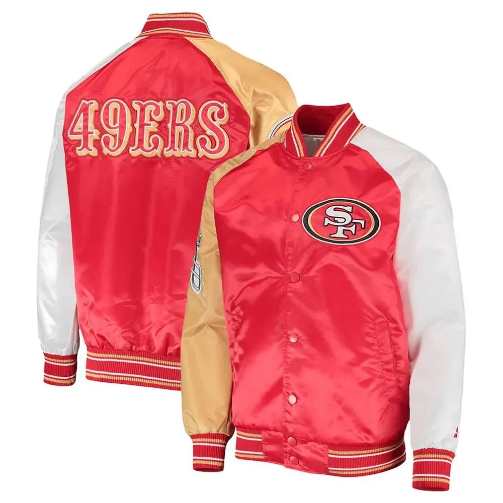 San Francisco 49ers The Reliever Varsity Scarlet Jacket