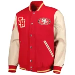 San Francisco 49ers Tommy Hilfiger Scarlet Varsity Jackets