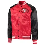 San Francisco 49ers Varsity Black And Red Jacket