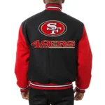 San Francisco 49ers Varsity Black And Scarlet Jackets