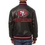 San Francisco 49ers Varsity Black Leather Jackets