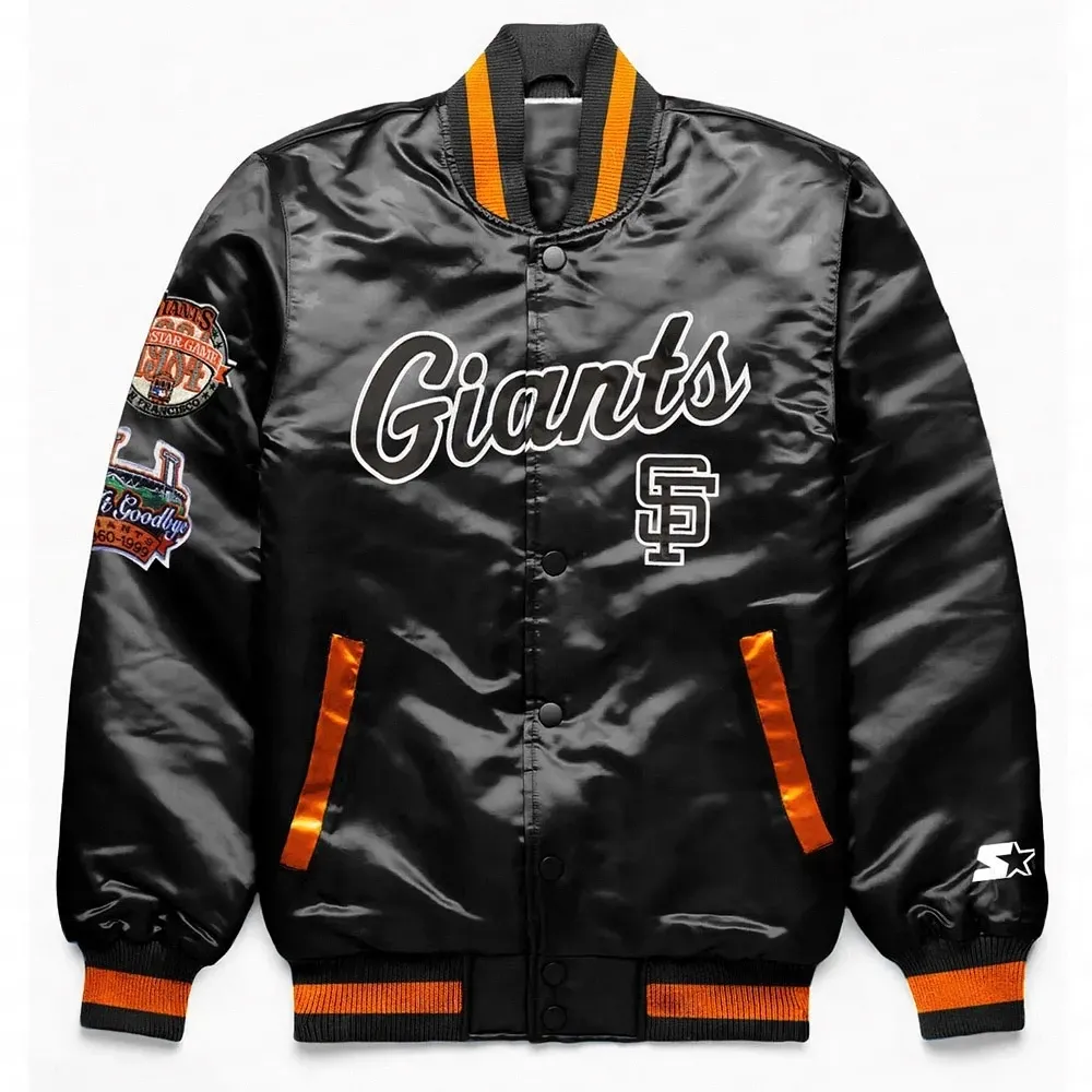 San Francisco Giants Exclusive Black Satin Jacket