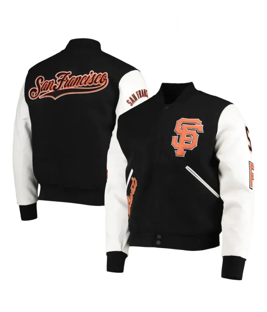 San Francisco Giants Letterman Full-Zip Jacket7