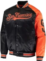 San Francisco Giants Stadium Black And Orange Jacket