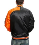 San Francisco Giants Stadium Black And Orange Varsity Jackets