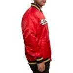 San Francisco Starter 49ers Holiday Season RedSatin Jacket