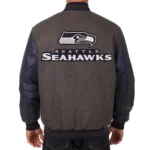 Seattle Seahawks Charcoal and Navy Varsity Jackets