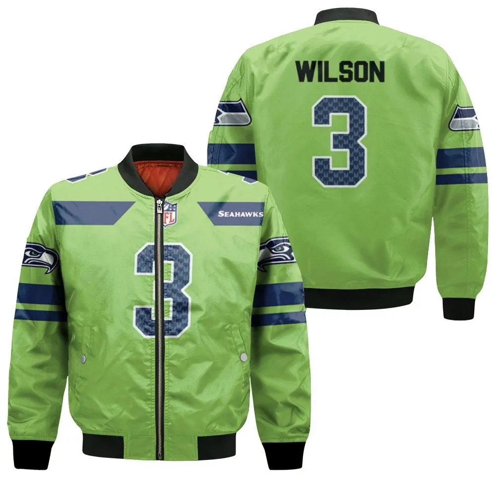 Seattle Seahawks Russell Wilson Bomber Jacket