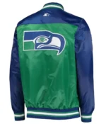 Seattle Seahawks Starter Blue and Green Varsity Jackets