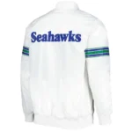 Seattle Seahawks The Power Forward White Satin Jackets