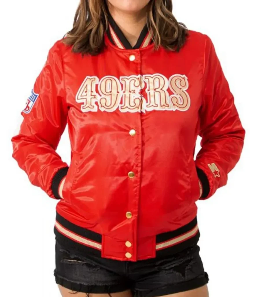 Sf Women’s Starter 49ers Satin Jacket