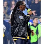 Snoop Dogg Los Angeles Rams Satin Starter Bomber Jacket