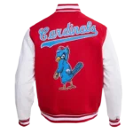 St. Louis Cardinals Retro Classic Rib Red Wool Varsity Jacket