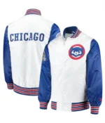 Starter Chicago Cubs The Legend Varsity Royal Blue and White Satin Jacket