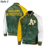 Starter Lead Off Oakland Athletics Satin Jacket