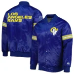 Starter The Pick and Roll Los Angeles Rams Satin Full-Snap Jacket