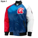 Starter Varsity Atlanta Braves Satin Tri-Color Jacket