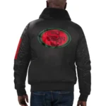 Starter X Ty Mopkins San Francisco 49ers Black Bomber Satin Jackets