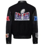 Super Bowl 2024 Wool & Leather Varsity Jackets