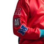 Super Bowl LVII Red Satin Full-Snap Jacket