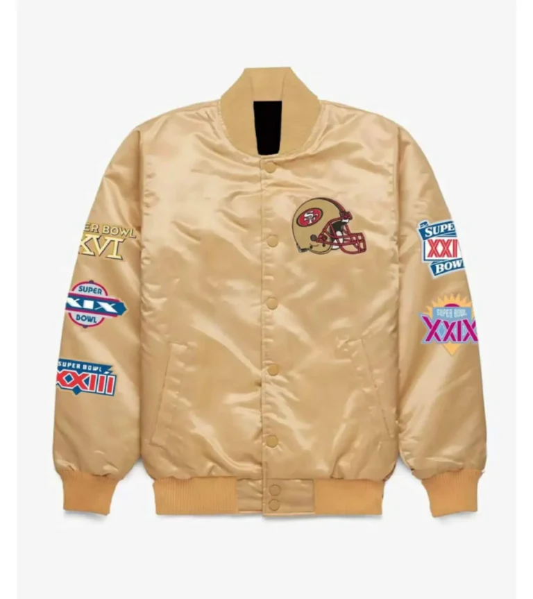 Super Bowl San Francisco 49ers Satin Varsity Jacket