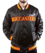 Tampa Bay Buccaneers Black Satin Jacket