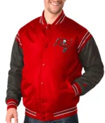 Tampa Bay Buccaneers Bomber Satin Jacket