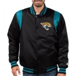 Teal and Satin Jacksonville Jaguars Jacket