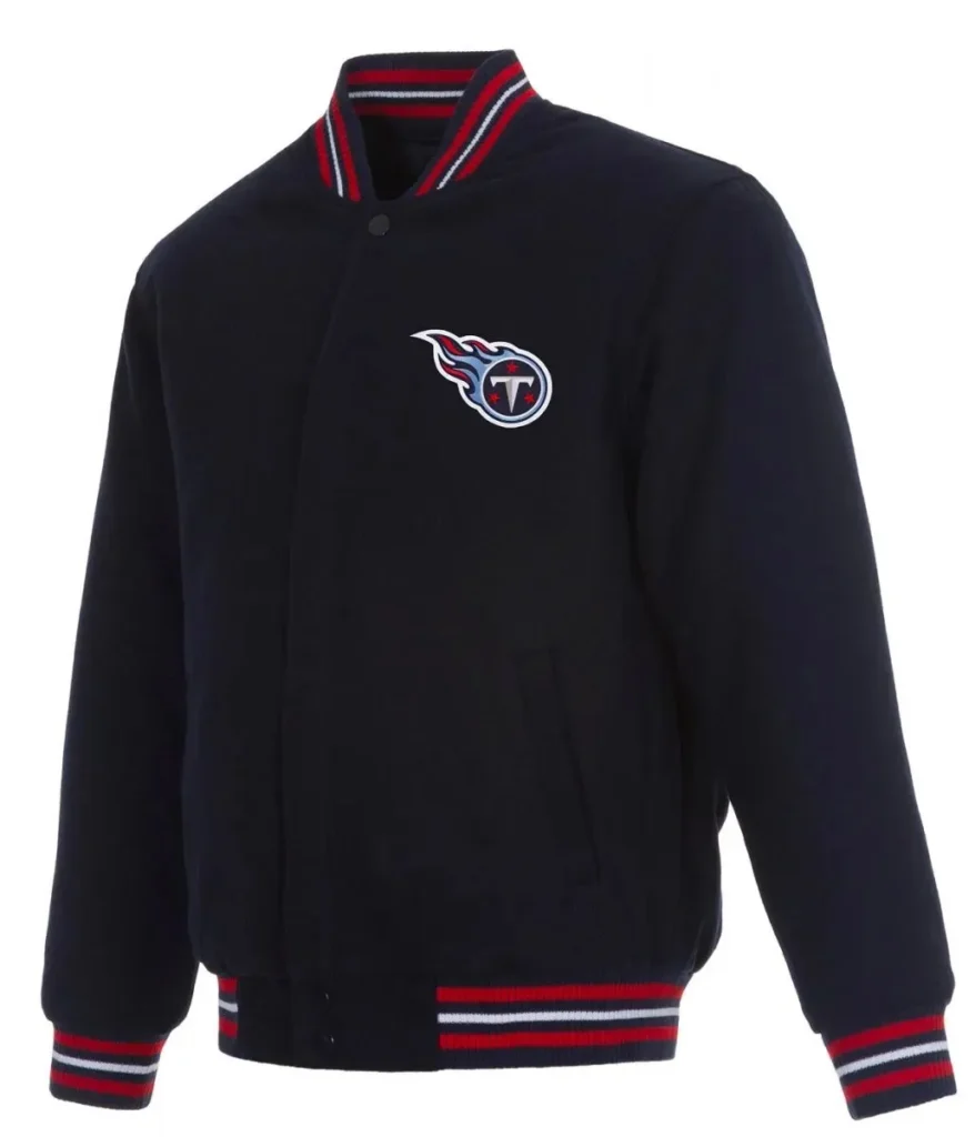 Tennessee Titans Navy Blue Wool Jacket