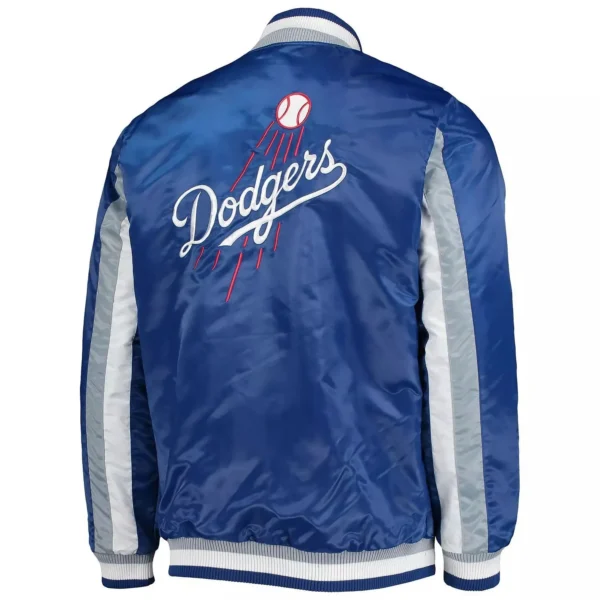 The Ace Dodgers Royal Blue Varsity Satin Jackets