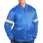 The Pick and Roll LA Chargers Satin Blue Jacket