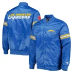 The Pick and Roll LA Chargers Satin Powder Blue Jacket