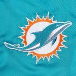 The Pick and Roll Miami Dolphins Aqua Full-Snap Satin Starter Jacket