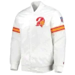 The Power Tampa Bay Buccaneers White Satin Jackets