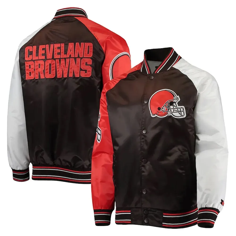 The Reliever Cleveland Browns Satin Jacket