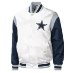 Warm-Up Pitch Dallas Cowboys Varsity Satin Jackets