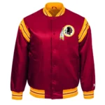 Washington Redskins Burgundy Satin Jacket