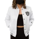 Women’s Raiders Las Vegas Satin Starter Jacket13