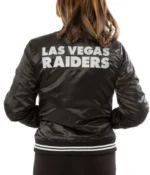 Women’s Raiders Las Vegas Satin Starter Jacket4